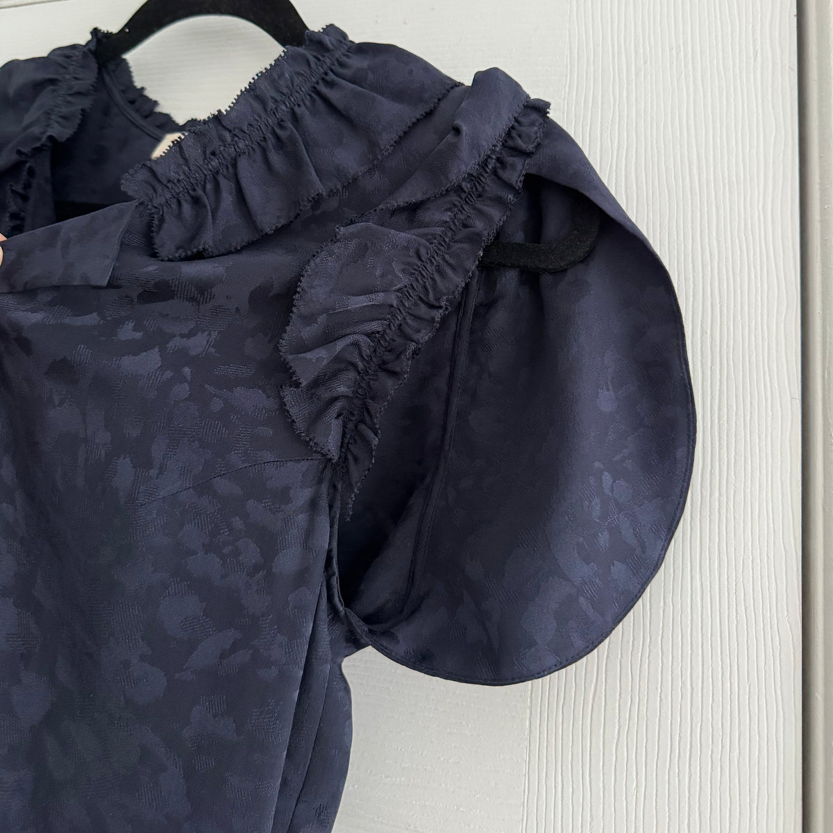 Zadig & Voltaire "Roberty" Silk Dress in Navy, size Medium (fits size Small)