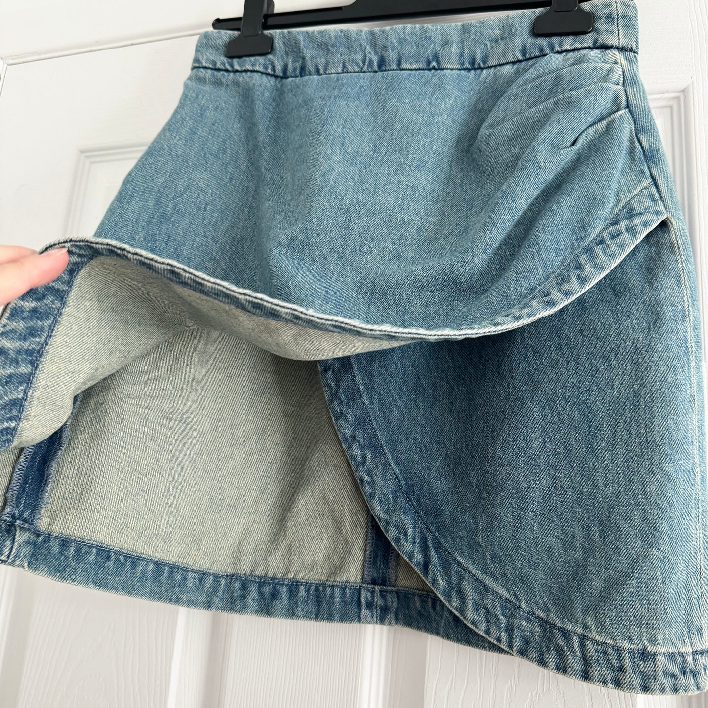 Zadig & Voltaire "Julipe" Wrap Front Denim Skirt, size 38 (fits size 4)