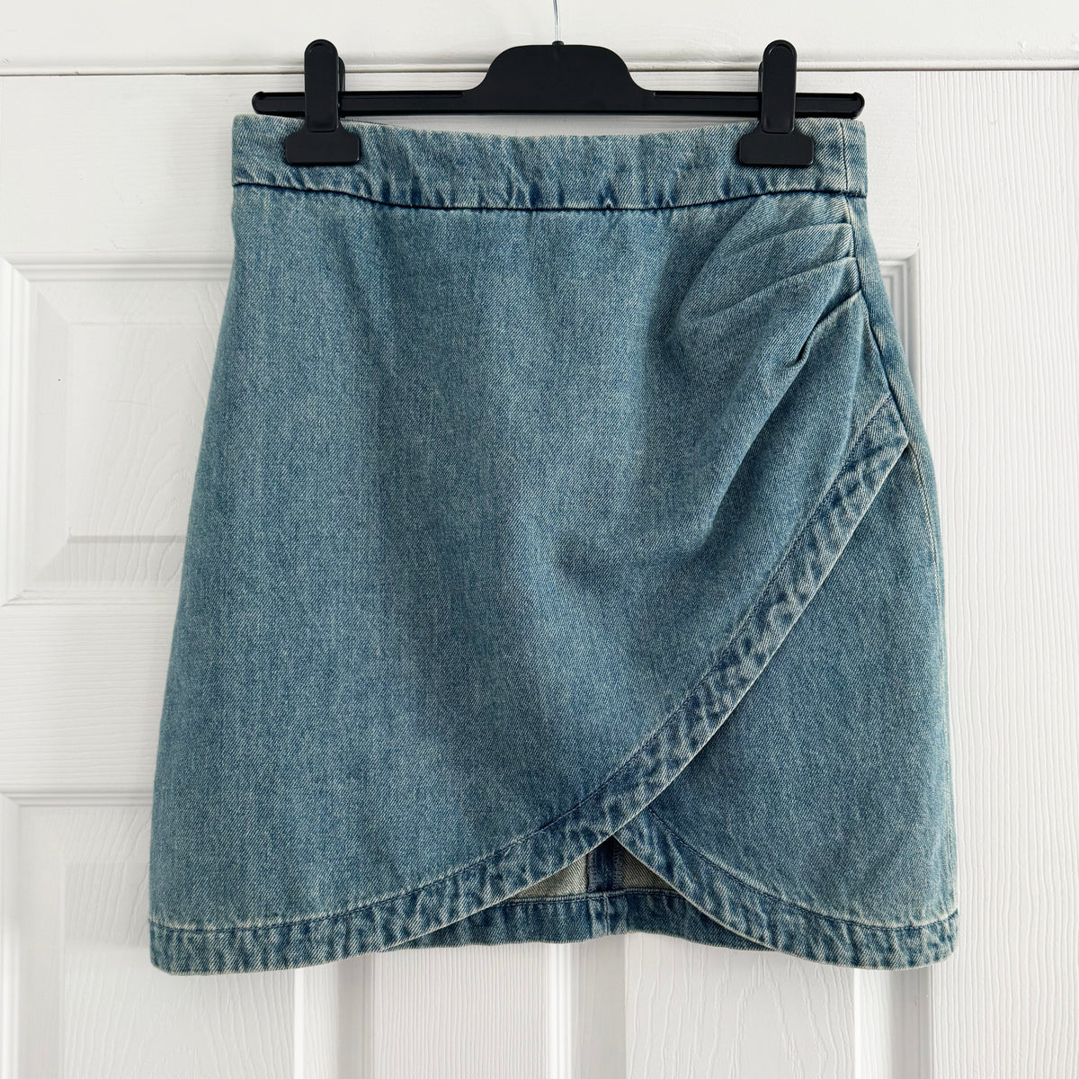 Zadig & Voltaire "Julipe" Wrap Front Denim Skirt, size 38 (fits size 4)
