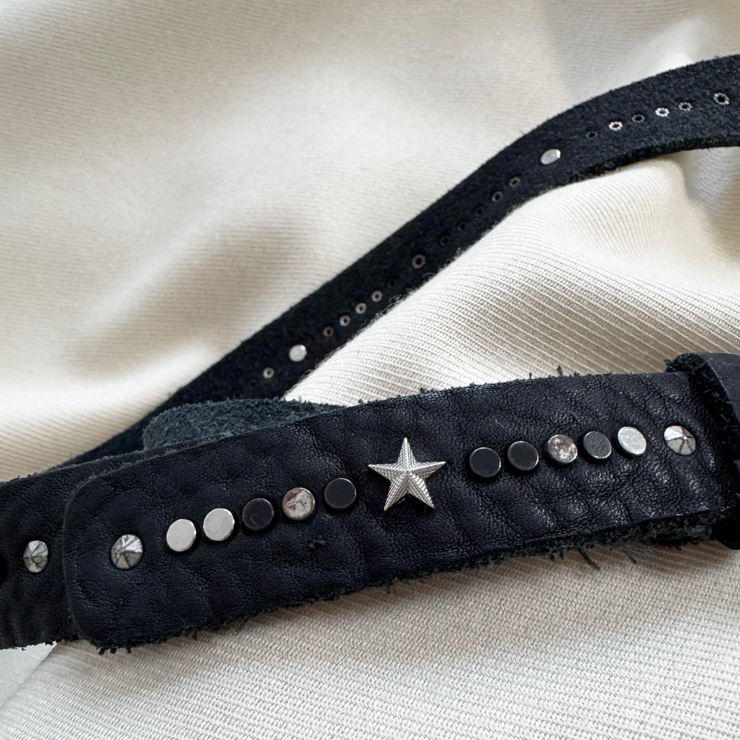 Zadig & Voltaire Stars Studded Belt in Black, size "2" (S/M)
