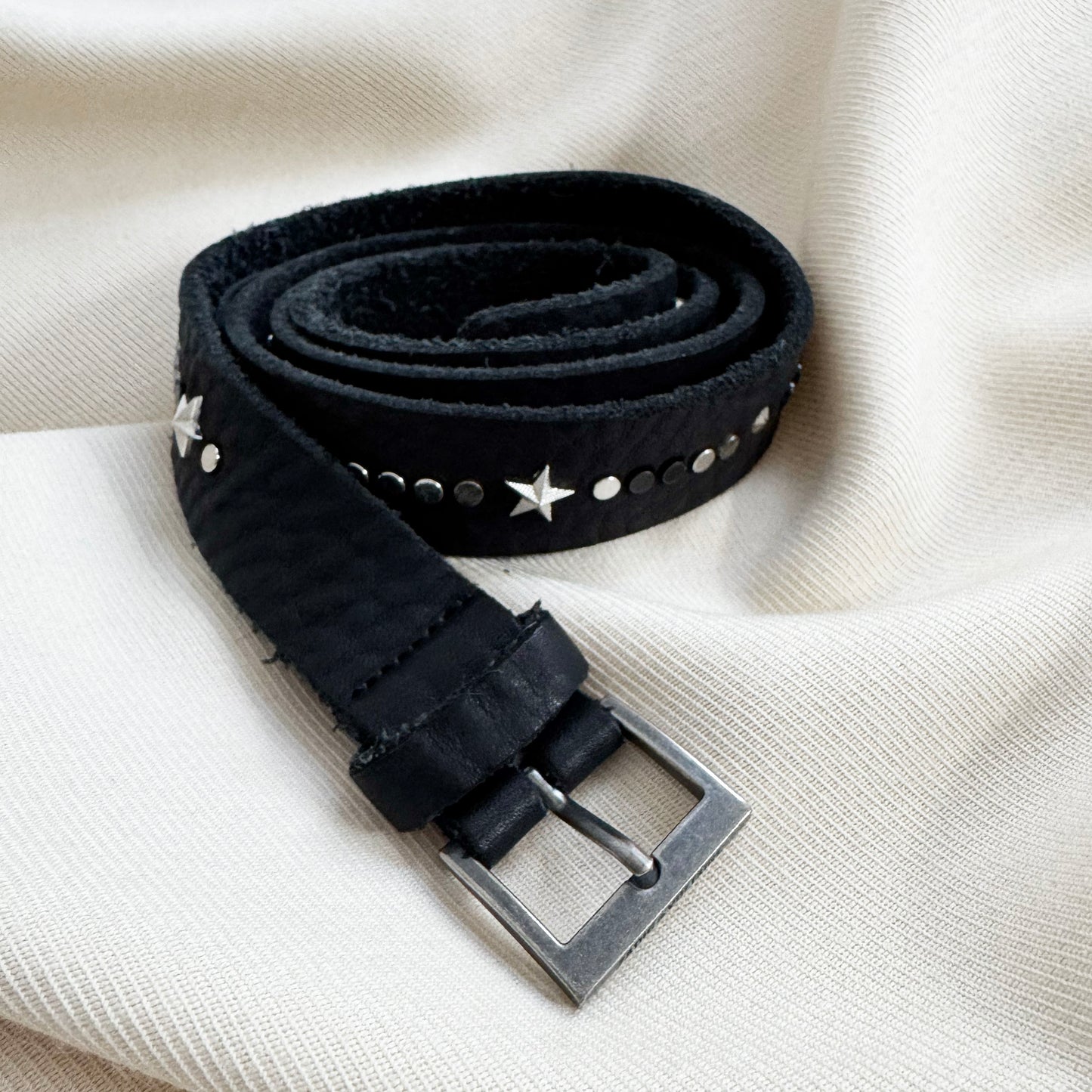Zadig & Voltaire Stars Studded Belt in Black, size "2" (S/M)