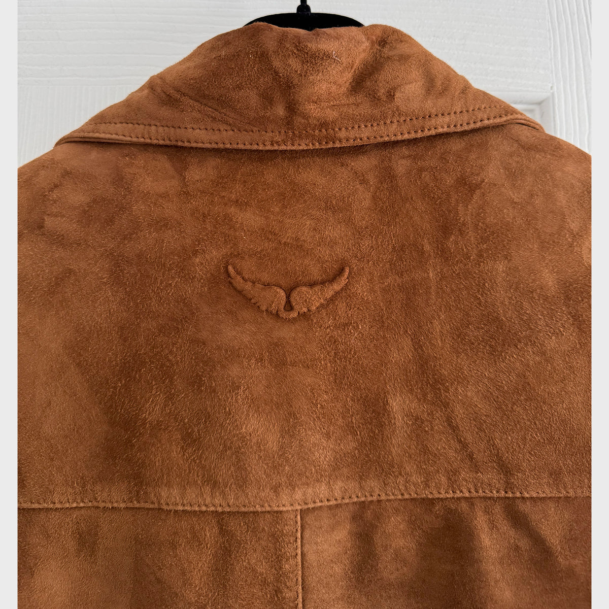 Zadig & Voltaire "Lessa" Suede Jacket in Brown, size Large