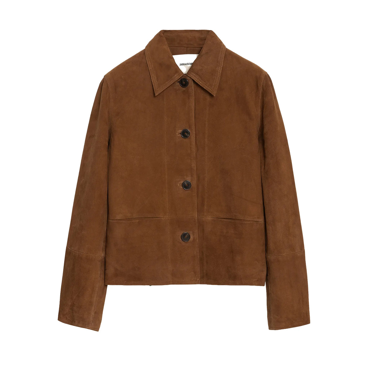 Zadig & Voltaire "Lessa" Suede Jacket in Brown, size Large