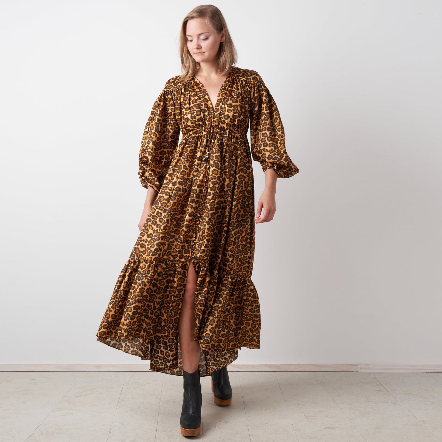 Robe imprimé léopard Zimmermann « Amelie », taille « OP » ou XS (Petite)