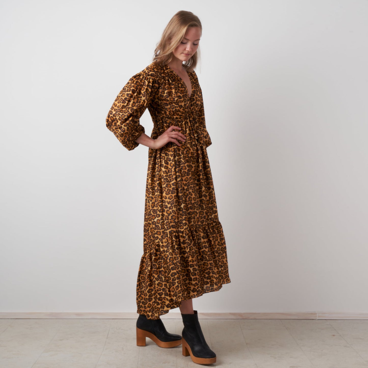 Zimmermann “Amelie” leopard print dress, size “OP” or an XS (Petite)