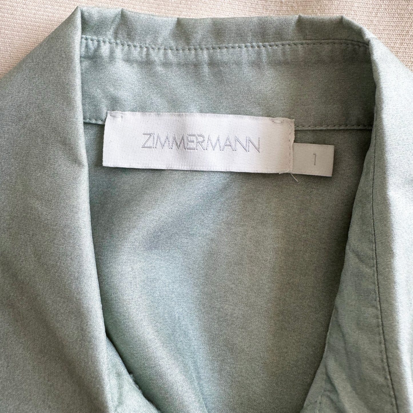 Zimmermann "Coco" Printed Silk Tunic, size 1 (size small)