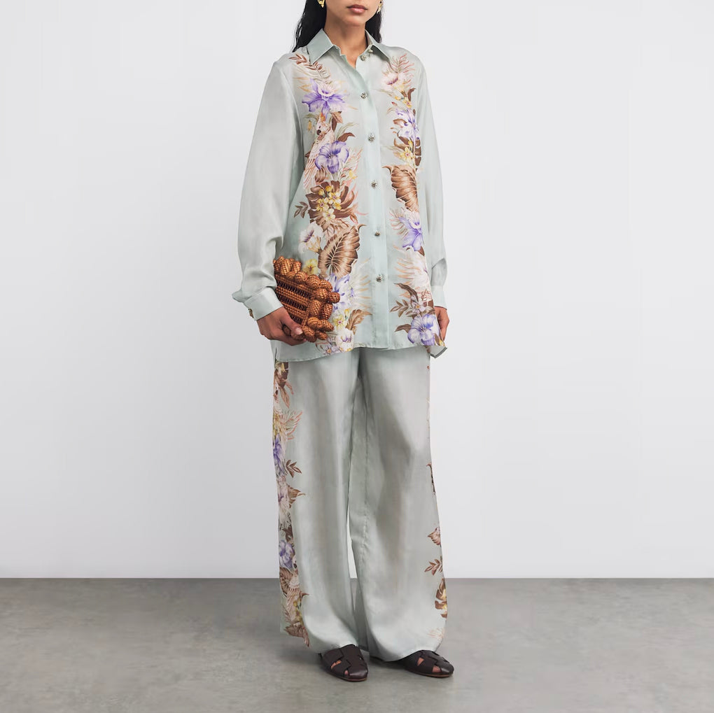 Zimmermann "Coco" Printed Silk Tunic, size 1 (size small)